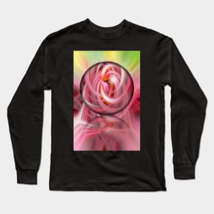 Pink twirl glass globe Long Sleeve T-Shirt